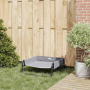 vidaXL Kutyafekhely Világosszürke m Oxford Szövet és Acél