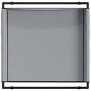 vidaXL Kutyafekhely Világosszürke ML Oxford Szövet és Acél