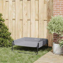 vidaXL Kutyafekhely Világosszürke l Oxford Szövet és Acél