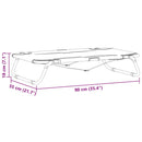 vidaXL Kutyafekhely Fekete ML Oxford Szövet és Acél