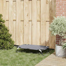 vidaXL Kutyafekhely Világosszürke s Oxford Szövet és Acél