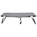 vidaXL Kutyafekhely Világosszürke s Oxford Szövet és Acél