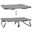 vidaXL Kutyafekhely Világosszürke s Oxford Szövet és Acél