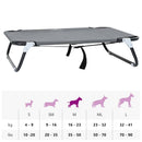 vidaXL Kutyafekhely Világosszürke m Oxford Szövet és Acél