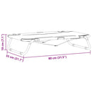 vidaXL Kutyafekhely Világosszürke m Oxford Szövet és Acél