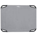 vidaXL Kutyafekhely Világosszürke m Oxford Szövet és Acél