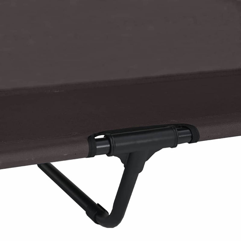 vidaXL Felemelkedett kutyafekhely Barna 127 x 81 x 108 cm