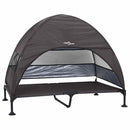 vidaXL Felemelkedett kutyafekhely Barna 127 x 81 x 108 cm