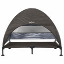 vidaXL Felemelkedett kutyafekhely Barna 127 x 81 x 108 cm