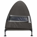 vidaXL Felemelkedett kutyafekhely Barna 127 x 81 x 108 cm