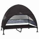 vidaXL Felemelkedett kutyafekhely Fekete 127 x 81 x 108 cm