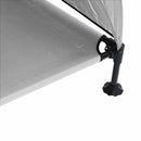 vidaXL Felemelkedett kutyafekhely Ezüst Szürke 127 x 81 x 108 cm