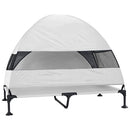 vidaXL Felemelkedett kutyafekhely Ezüst Szürke 127 x 81 x 108 cm