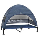 vidaXL Felemelkedett kutyafekhely Tengerészkék 127 x 81 x 108 cm