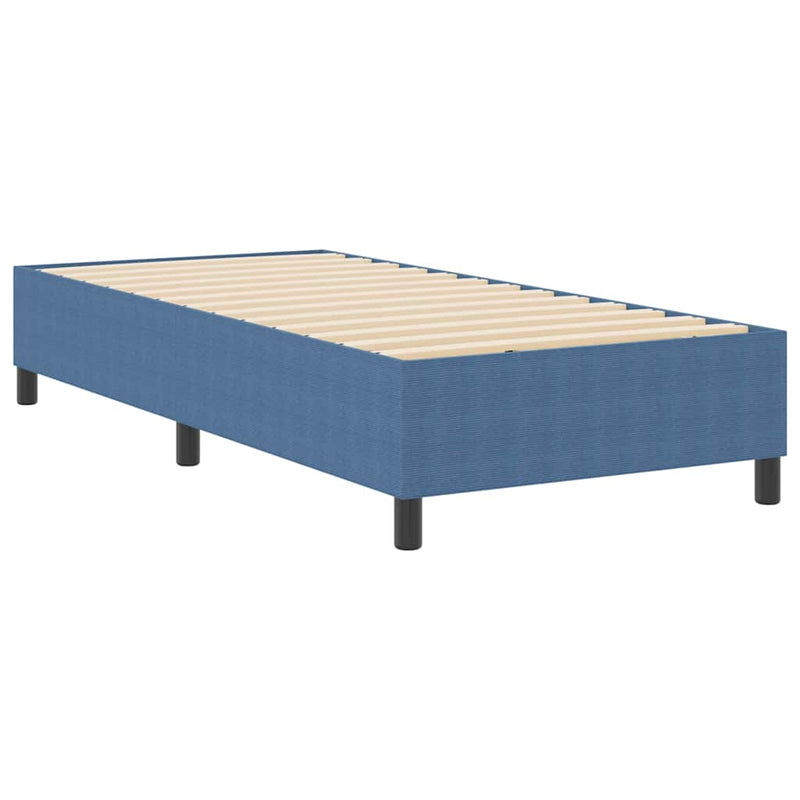 vidaXL Boxrugós ágy Kék 80 x 200 cm Bársony anyag