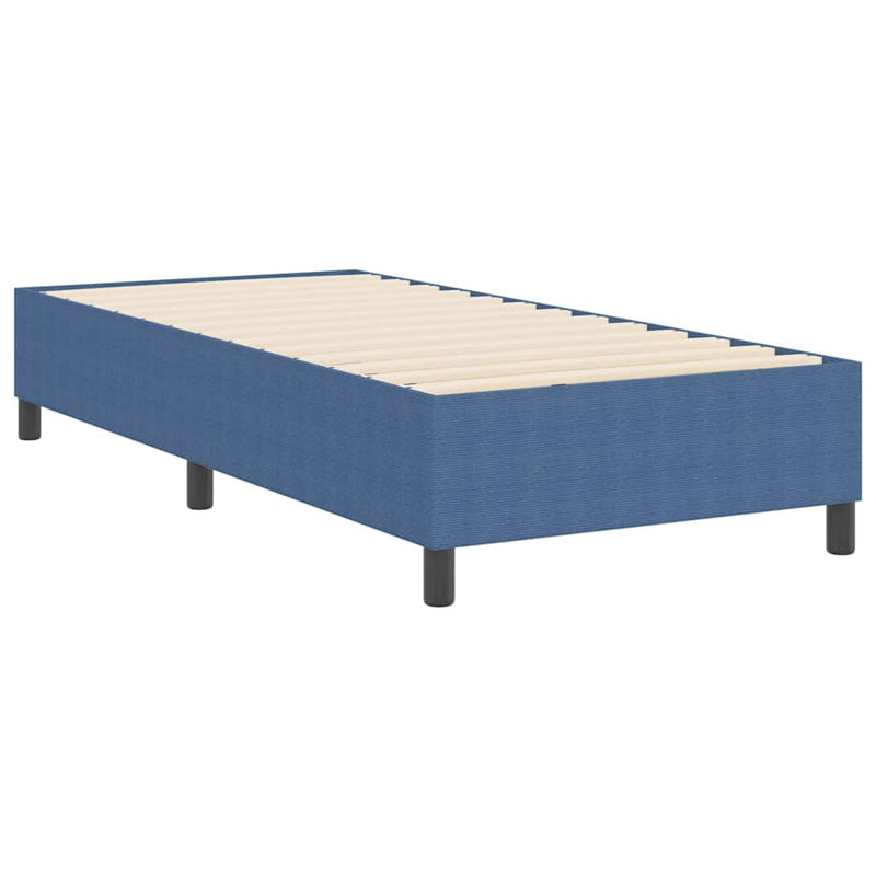 vidaXL Boxrugós ágy Kék 80 x 200 cm Bársony anyag
