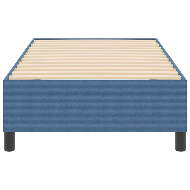 vidaXL Boxrugós ágy Kék 80 x 200 cm Bársony anyag
