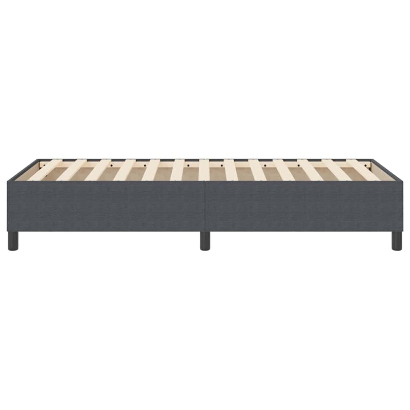 vidaXL Boxrugós ágy Sötétszürke 90 x 190 cm Bársony anyag
