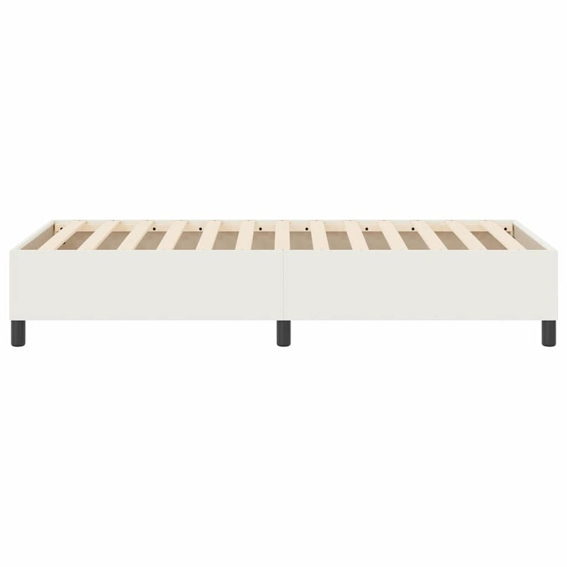 vidaXL Boxrugós ágy Krém 90 x 200 cm Bársony anyag