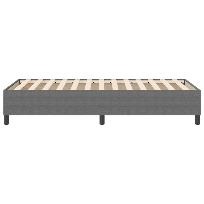 vidaXL Boxrugós ágy Világosszürke 100 x 200 cm Bársony anyag