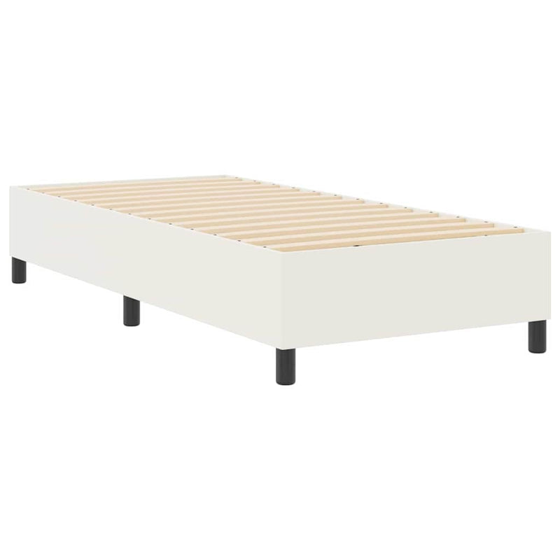 vidaXL Boxrugós ágy Krém 100 x 200 cm Bársony anyag