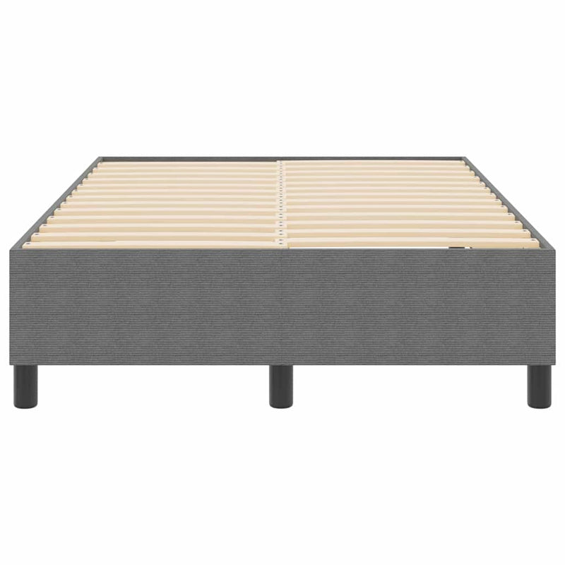 vidaXL Boxrugós ágy Világosszürke 120 x 190 cm Bársony anyag