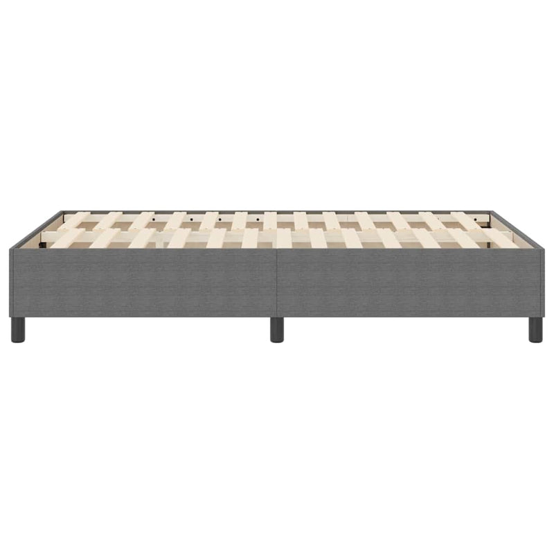 vidaXL Boxrugós ágy Világosszürke 120 x 200 cm Bársony anyag