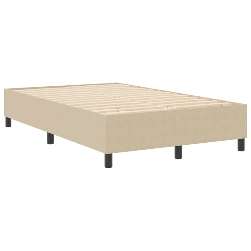 vidaXL Boxrugós ágy Szürke zöld 120 x 200 cm Bársony anyag