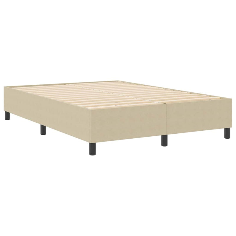 vidaXL Boxrugós ágy Szürke zöld 140 x 200 cm Bársony anyag