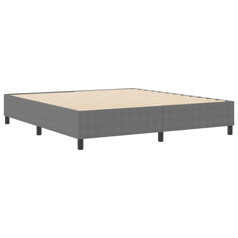 vidaXL Boxrugós ágy Világosszürke 180 x 200 cm Bársony anyag