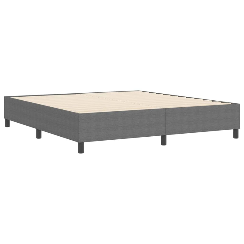 vidaXL Boxrugós ágy Világosszürke 180 x 200 cm Bársony anyag