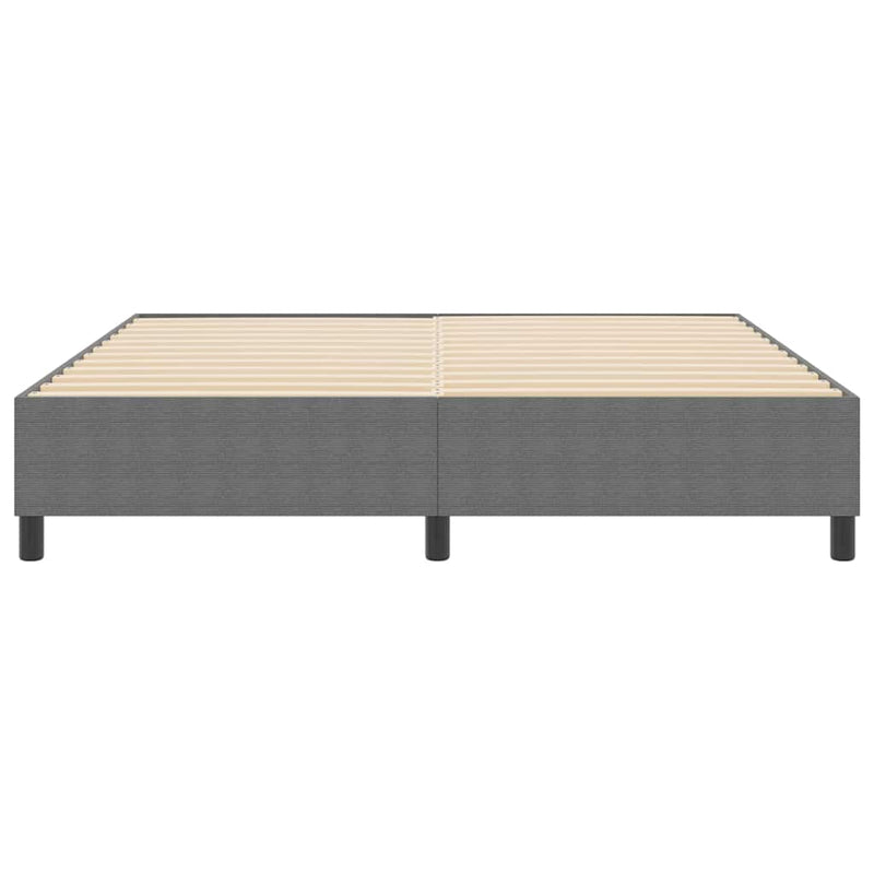 vidaXL Boxrugós ágy Világosszürke 180 x 200 cm Bársony anyag