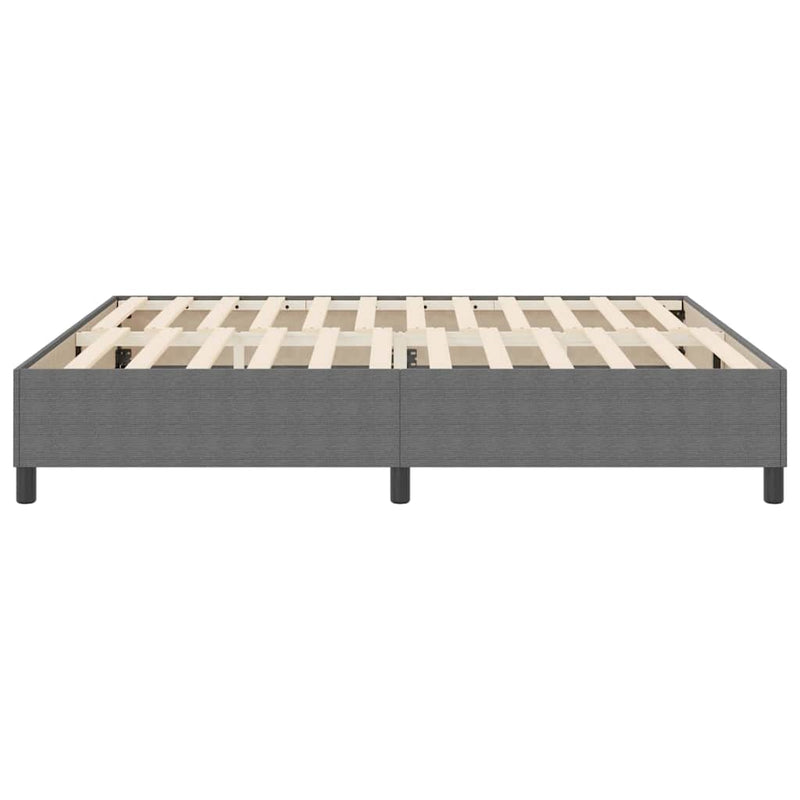 vidaXL Boxrugós ágy Világosszürke 180 x 200 cm Bársony anyag