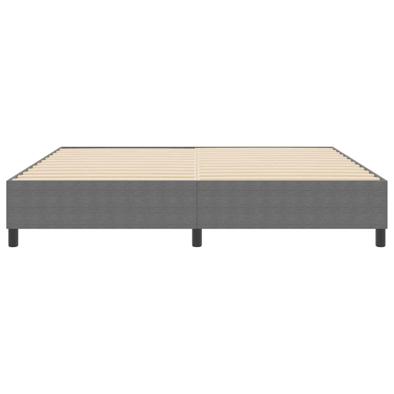 vidaXL Boxrugós ágy Világosszürke 200 x 200 cm Bársony anyag
