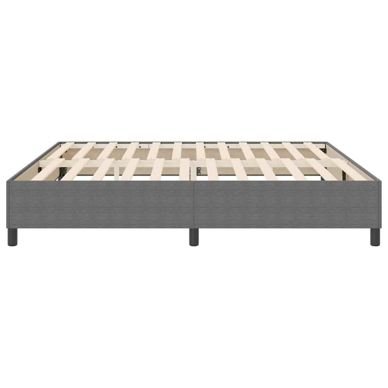 vidaXL Boxrugós ágy Világosszürke 200 x 200 cm Bársony anyag