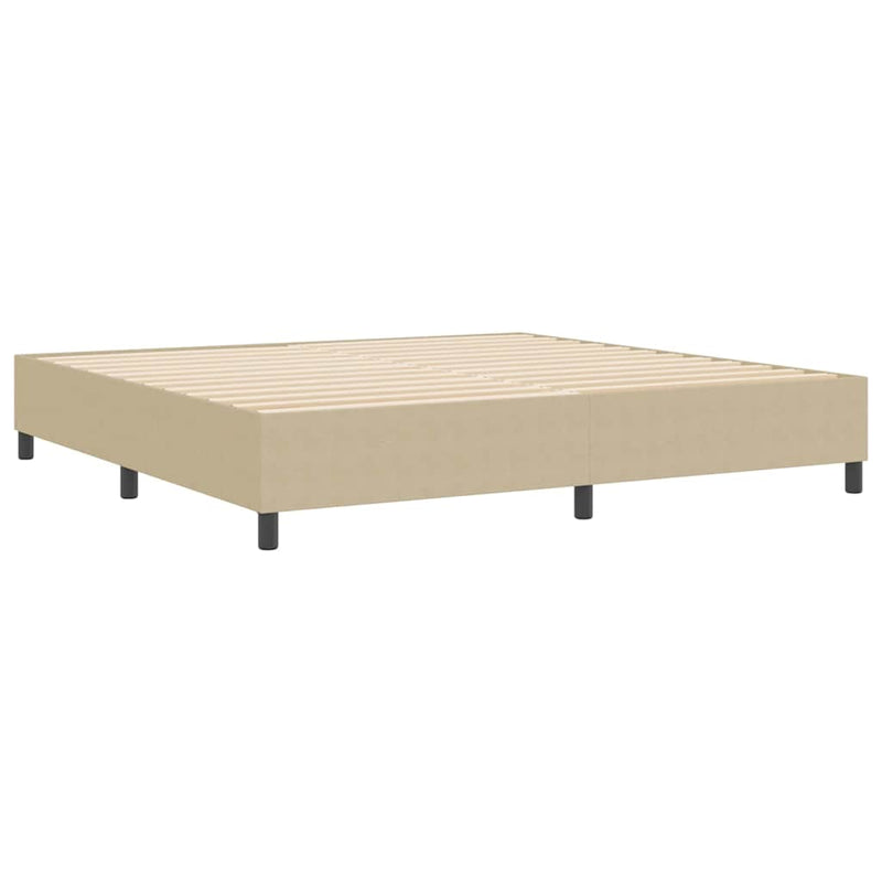 vidaXL Boxrugós ágy Szürke zöld 200 x 200 cm Bársony anyag