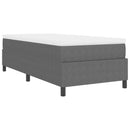 vidaXL Boxrugós ágy Világosszürke és fehér 90 x 190 cm