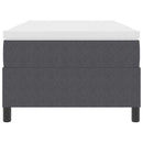 vidaXL Boxrugós ágy Sötétszürke és Fehér 90 x 190 cm Bársonyos szövet