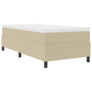 vidaXL Boxrugós ágy Világosszürke és fehér 100 x 200 cm
