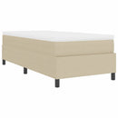 vidaXL Boxrugós ágy Világosszürke és fehér 100 x 200 cm