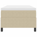 vidaXL Boxrugós ágy Világosszürke és fehér 100 x 200 cm