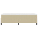 vidaXL Boxrugós ágy Világosszürke és fehér 100 x 200 cm