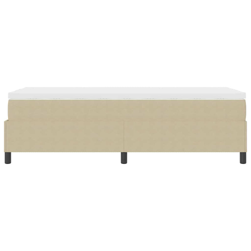 vidaXL Boxrugós ágy Világosszürke és fehér 203 x 100 x 60 cm