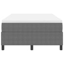 vidaXL Boxrugós ágy Világosszürke és fehér 120 x 200 cm