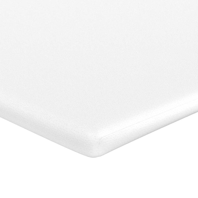 vidaXL Boxrugós ágy Kék és Fehér 203 x 140 x 60 cm Bársony anyag