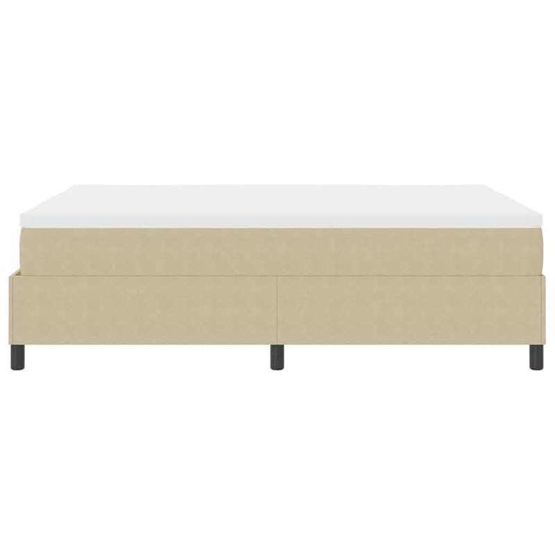 vidaXL Boxrugós ágy Világosszürke és fehér 203 x 140 x 60 cm