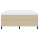 vidaXL Boxrugós ágy Világosszürke és fehér 203 x 160 x 60 cm