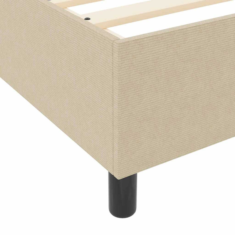 vidaXL Boxrugós ágy Világosszürke és fehér 203 x 180 x 60 cm