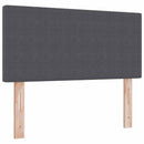 vidaXL Boxrugós ágy Sötétszürke és Fehér 90 x 190 cm Bársonyos szövet