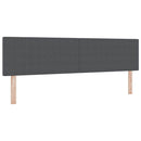 vidaXL Boxrugós ágy Sötétszürke és Fehér 180 x 200 cm Bársonyos szövet